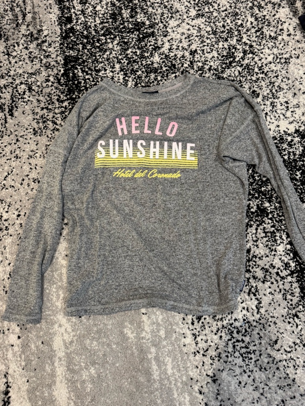 Hotel Del Coronado Spirit Jersey Top with Pink & Yellow Graphic